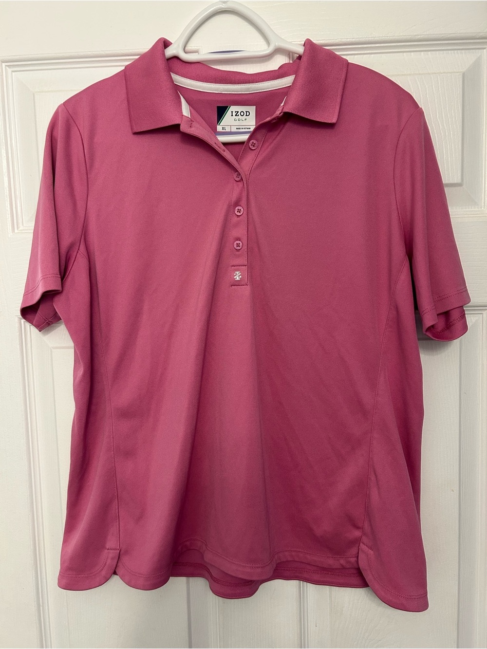 Izod women’s  Rose Pink Performance Polo
